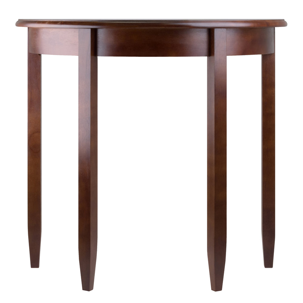 Winsome Wood Concord Half Moon Accent Table In Warm Walnut Finish - Timeless Entryway Furniture For Your Home Walnut Solid ,Composite Wood 94132-winsome-wood