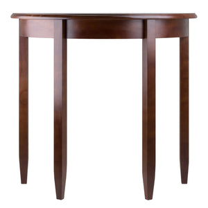 Winsome Wood Concord Half Moon Accent Table In Warm Walnut Finish - Timeless Entryway Furniture For Your Home Walnut Solid ,Composite Wood 94132-winsome-wood