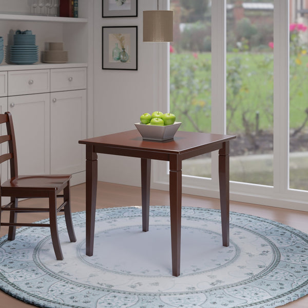 Winsome Wood Kingsgate Dining Table In Rich Walnut - Versatile Space-saving Design For Small Homes & Gatherings Walnut Solid Wood 94133-winsome-wood