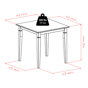 Winsome Wood Kingsgate Dining Table In Rich Walnut - Versatile Space-saving Design For Small Homes & Gatherings Walnut Solid Wood 94133-winsome-wood