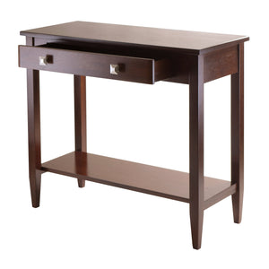 Winsome Wood Richmond Console Table In Rich Walnut - Stylish Entryway Furniture With Storage & Display Options Walnut Solid ,Composite Wood 94136-winsome-wood