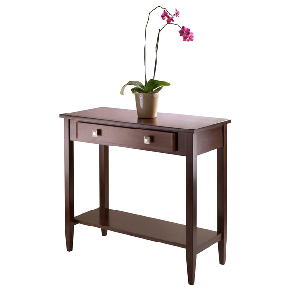 Winsome Wood Richmond Console Table In Rich Walnut - Stylish Entryway Furniture With Storage & Display Options Walnut Solid ,Composite Wood 94136-winsome-wood