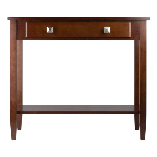 Winsome Wood Richmond Console Table In Rich Walnut - Stylish Entryway Furniture With Storage & Display Options Walnut Solid ,Composite Wood 94136-winsome-wood