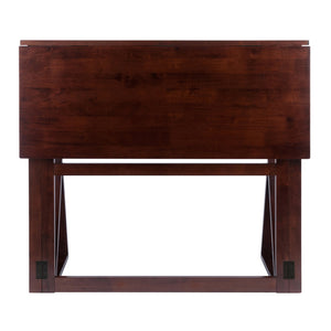 Winsome Wood Harrington Drop Leaf High Table In Walnut - Versatile Dining Solution For Gatherings & Spaces Walnut Solid Wood 94139-winsome-wood