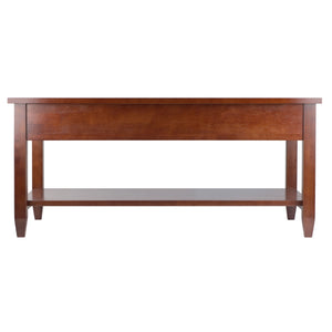 Winsome Wood Richmond Coffee Table In Warm Walnut Finish – Stylish Compact Design With Drawer & Shelf Storage Walnut Solid ,Composite Wood 94140-winsome-wood