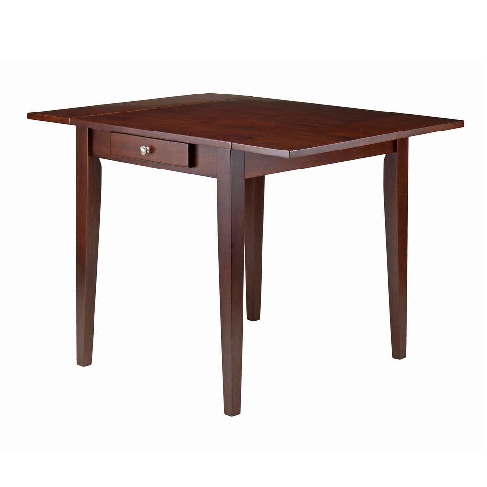 Winsome Wood Hamilton Versatile Drop Leaf Dining Table In Rich Walnut - Perfect For Small Spaces & Entertaining! Walnut Solid Wood ,Composite Wood 94141-winsome-wood