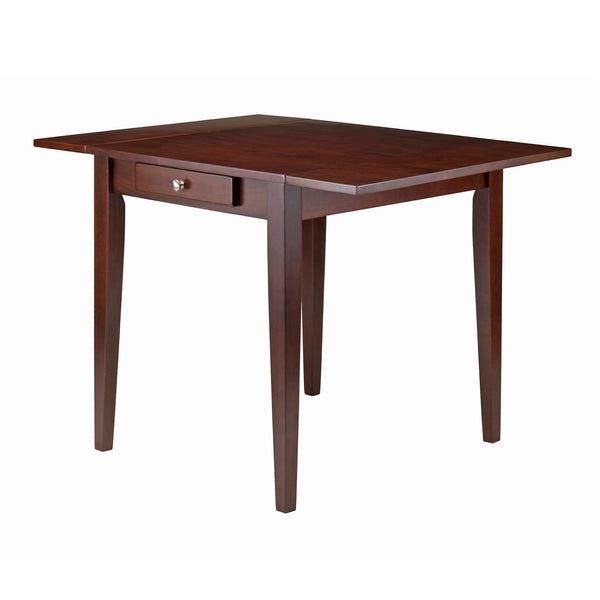 Winsome Wood Hamilton Versatile Drop Leaf Dining Table In Rich Walnut - Perfect For Small Spaces & Entertaining! Walnut Solid Wood ,Composite Wood 94141-winsome-wood