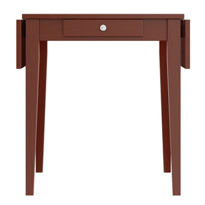 Winsome Wood Hamilton Versatile Drop Leaf Dining Table In Rich Walnut - Perfect For Small Spaces & Entertaining! Walnut Solid Wood ,Composite Wood 94141-winsome-wood
