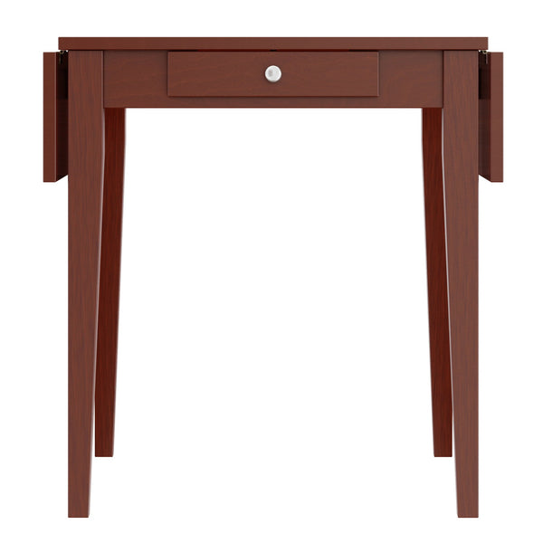 Winsome Wood Hamilton Versatile Drop Leaf Dining Table In Rich Walnut - Perfect For Small Spaces & Entertaining! Walnut Solid Wood ,Composite Wood 94141-winsome-wood