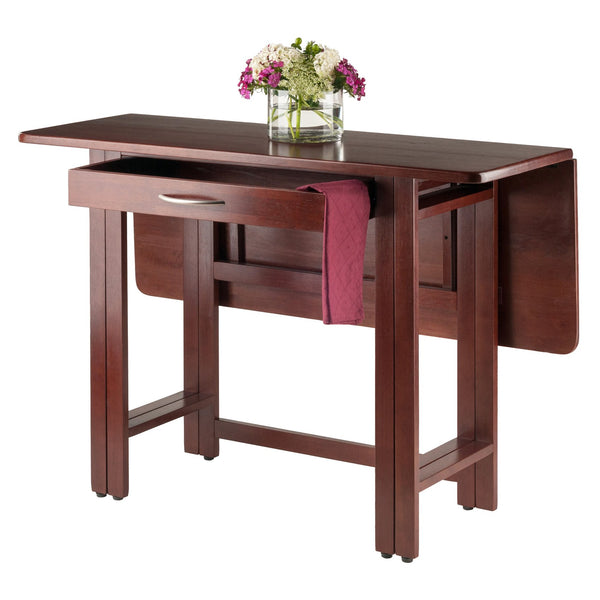 Winsome Wood Taylor Drop Leaf Table - Versatile Walnut Design For Dining, Workspaces & Small Spaces, Storage Drawer Walnut Solid ,Composite Wood 94145-winsome-wood
