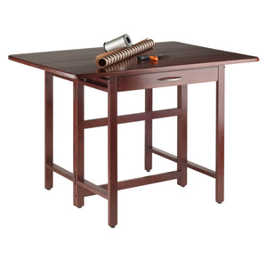 Winsome Wood Taylor Drop Leaf Table - Versatile Walnut Design For Dining, Workspaces & Small Spaces, Storage Drawer Walnut Solid ,Composite Wood 94145-winsome-wood