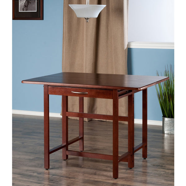 Winsome Wood Taylor Drop Leaf Table - Versatile Walnut Design For Dining, Workspaces & Small Spaces, Storage Drawer Walnut Solid ,Composite Wood 94145-winsome-wood