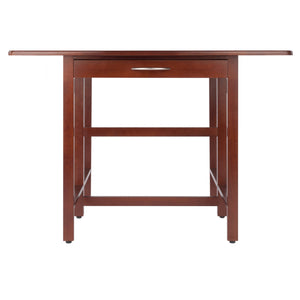 Winsome Wood Taylor Drop Leaf Table - Versatile Walnut Design For Dining, Workspaces & Small Spaces, Storage Drawer Walnut Solid ,Composite Wood 94145-winsome-wood