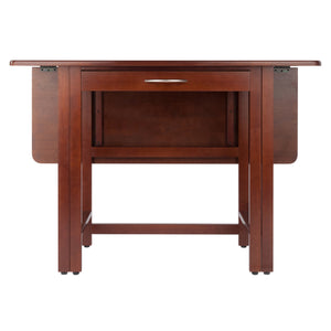 Winsome Wood Taylor Drop Leaf Table - Versatile Walnut Design For Dining, Workspaces & Small Spaces, Storage Drawer Walnut Solid ,Composite Wood 94145-winsome-wood
