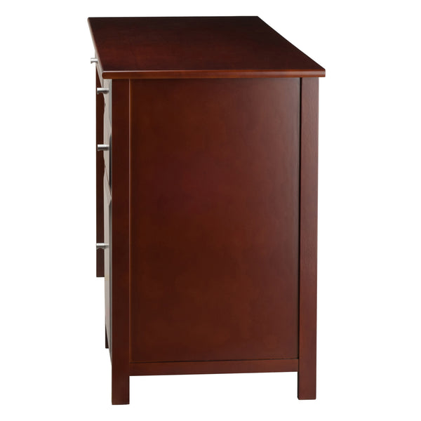 Winsome Wood Delta Office Writing Desk In Elegant Walnut With Soft-close Drawers And Ample Storage Solutions Walnut Composite Wood 94147-winsome-wood