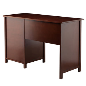 Winsome Wood Delta Office Writing Desk In Elegant Walnut With Soft-close Drawers And Ample Storage Solutions Walnut Composite Wood 94147-winsome-wood