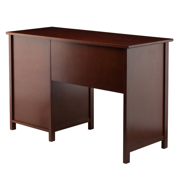 Winsome Wood Delta Office Writing Desk In Elegant Walnut With Soft-close Drawers And Ample Storage Solutions Walnut Composite Wood 94147-winsome-wood