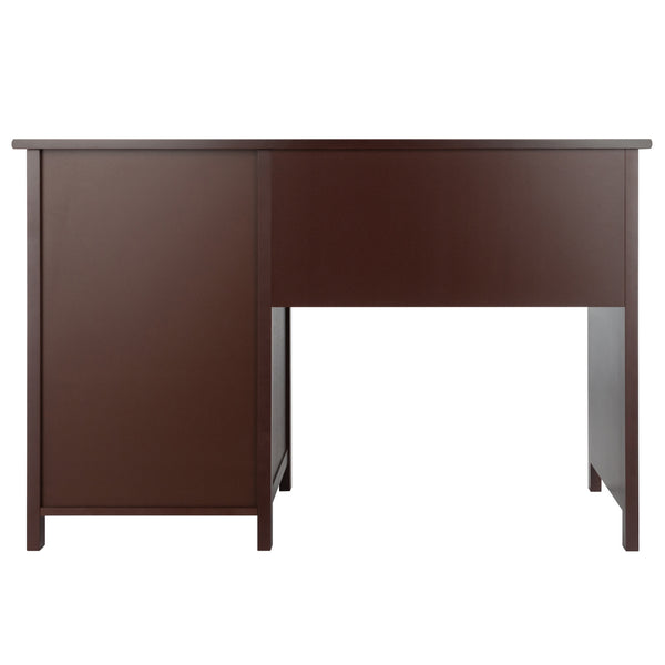 Winsome Wood Delta Office Writing Desk In Elegant Walnut With Soft-close Drawers And Ample Storage Solutions Walnut Composite Wood 94147-winsome-wood