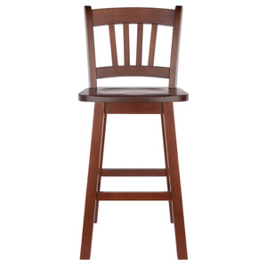 Winsome Wood Fina Swivel Seat Counter Stool - Stylish Walnut Design, 360-degree Rotation, Ideal For Any Space Walnut Solid Wood 94154-winsome-wood