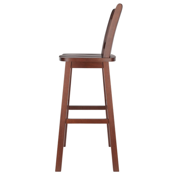 Winsome Wood Fina Swivel Seat Bar Stool - Elegant Walnut Finish, 360-degree Rotation, Perfect For Home Dining Walnut Solid Wood 94159-winsome-wood