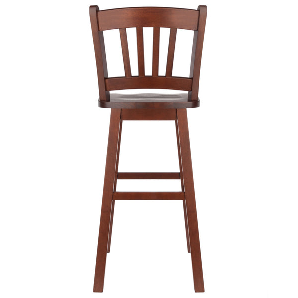 Winsome Wood Fina Swivel Seat Bar Stool - Elegant Walnut Finish, 360-degree Rotation, Perfect For Home Dining Walnut Solid Wood 94159-winsome-wood