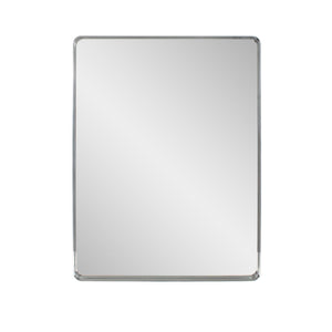 Howard Elliott Steele Modern Polished Mirror - Sleek Stainless Steel Frame For Effortless Elegance & Versatility Silver Stainless Steel 94169-howard-elliott