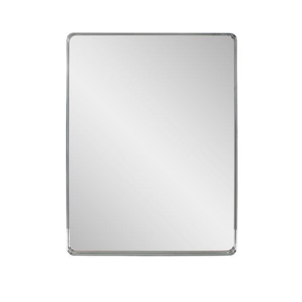 Howard Elliott Steele Modern Polished Mirror - Sleek Stainless Steel Frame For Effortless Elegance & Versatility Silver Stainless Steel 94169-howard-elliott