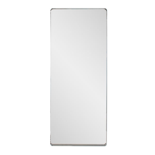 Howard Elliott Steele Modern Polished Mirror - Sleek Stainless Steel Frame For Effortless Elegance & Versatility Silver Stainless Steel 94170-howard-elliott