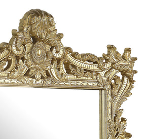 English Elm Bernadette Gold Mirror - Transitional MDF & Resin Frame, Sleek Assembled Wall Mirror for Décor B2726P353922