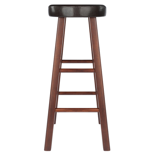 Winsome Wood Maria 2-piece Bar Stool Set With Comfortable Cushioned Seats In Espresso & Walnut Finish - Stylish & Durable Walnut ,Espresso Solid Wood ,Polyurethane 94200-winsome-wood