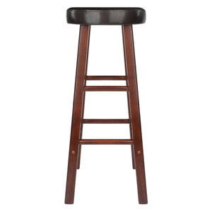 Winsome Wood Maria 2-piece Bar Stool Set With Comfortable Cushioned Seats In Espresso & Walnut Finish - Stylish & Durable Walnut ,Espresso Solid Wood ,Polyurethane 94200-winsome-wood