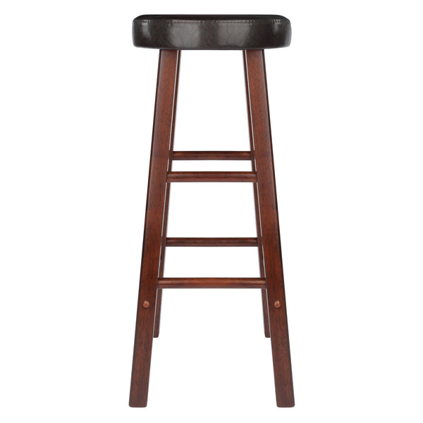 Winsome Wood Maria 2-piece Bar Stool Set With Comfortable Cushioned Seats In Espresso & Walnut Finish - Stylish & Durable Walnut ,Espresso Solid Wood ,Polyurethane 94200-winsome-wood