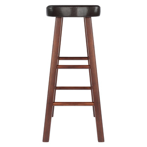Winsome Wood Maria 2-piece Bar Stool Set With Comfortable Cushioned Seats In Espresso & Walnut Finish - Stylish & Durable Walnut ,Espresso Solid Wood ,Polyurethane 94200-winsome-wood