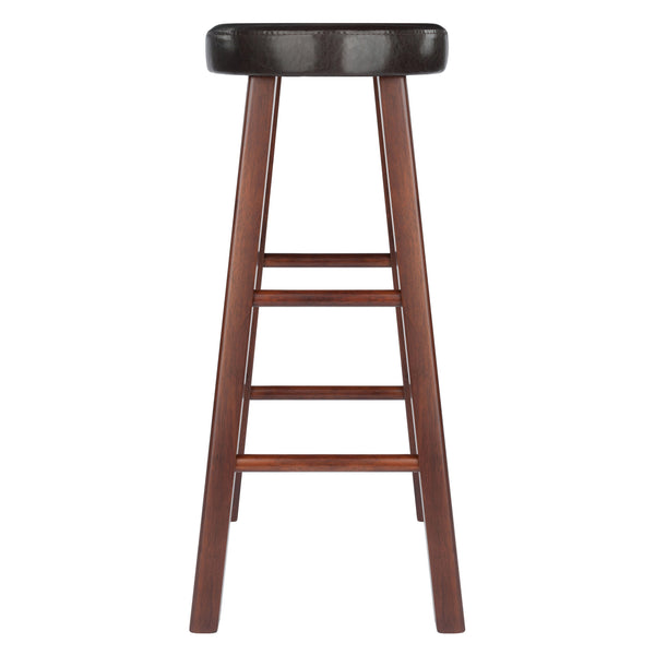 Winsome Wood Maria 2-piece Bar Stool Set With Comfortable Cushioned Seats In Espresso & Walnut Finish - Stylish & Durable Walnut ,Espresso Solid Wood ,Polyurethane 94200-winsome-wood