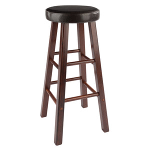 Winsome Wood Maria 2-piece Bar Stool Set With Comfortable Cushioned Seats In Espresso & Walnut Finish - Stylish & Durable Walnut ,Espresso Solid Wood ,Polyurethane 94200-winsome-wood