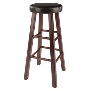 Winsome Wood Maria 2-piece Bar Stool Set With Comfortable Cushioned Seats In Espresso & Walnut Finish - Stylish & Durable Walnut ,Espresso Solid Wood ,Polyurethane 94200-winsome-wood