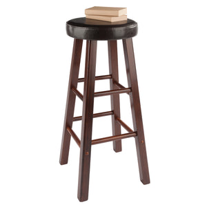 Winsome Wood Maria 2-piece Bar Stool Set With Comfortable Cushioned Seats In Espresso & Walnut Finish - Stylish & Durable Walnut ,Espresso Solid Wood ,Polyurethane 94200-winsome-wood
