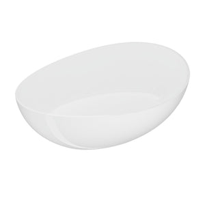 English Elm 63" Freestanding Engineered Stone Resin Soaking Tub Glossy Ergonomic Contemporary Bath W1573P290713