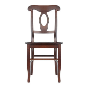 Winsome Wood Renaissance 2-piece Keyhole-back Chair Set In Rich Walnut - Stylish Comfort For Dining & More! Walnut Solid Wood 94208-winsome-wood