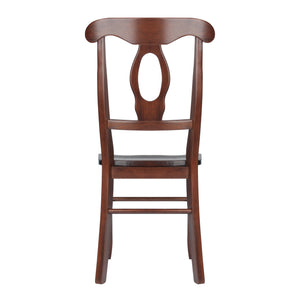 Winsome Wood Renaissance 2-piece Keyhole-back Chair Set In Rich Walnut - Stylish Comfort For Dining & More! Walnut Solid Wood 94208-winsome-wood