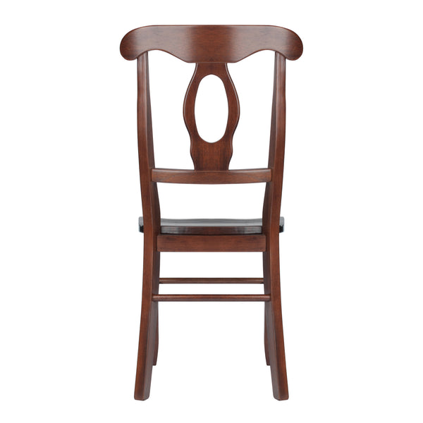 Winsome Wood Renaissance 2-piece Keyhole-back Chair Set In Rich Walnut - Stylish Comfort For Dining & More! Walnut Solid Wood 94208-winsome-wood