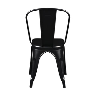EuroStyle Corsair Stacking Chair Matte Black 94210MTBLK