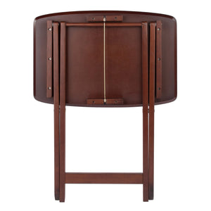 Winsome Wood Darlene 2-piece Snack Table Set - Walnut Finish, Stylish & Versatile For Entertaining & Small Spaces Walnut Composite Wood 94227-winsome-wood