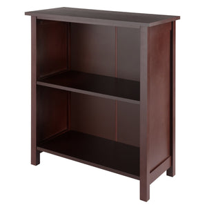 Winsome Wood Milan 3-tier Storage Shelf In Rich Walnut - Stylish Wood Organizer For Home Office & Living Room Walnut Solid ,Composite Wood 94228-winsome-wood