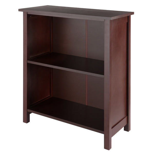Winsome Wood Milan 3-tier Storage Shelf In Rich Walnut - Stylish Wood Organizer For Home Office & Living Room Walnut Solid ,Composite Wood 94228-winsome-wood