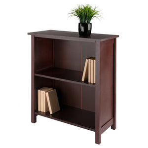 Winsome Wood Milan 3-tier Storage Shelf In Rich Walnut - Stylish Wood Organizer For Home Office & Living Room Walnut Solid ,Composite Wood 94228-winsome-wood