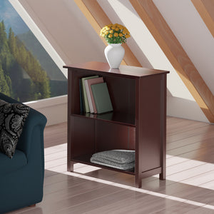 Winsome Wood Milan 3-tier Storage Shelf In Rich Walnut - Stylish Wood Organizer For Home Office & Living Room Walnut Solid ,Composite Wood 94228-winsome-wood