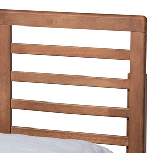 Baxton Studio Baxton Studio Modern Ash Walnut Platform Storage Bed with 3 Drawers and Adjustable Headboard Height Piera King Piera-Ash Walnut-King