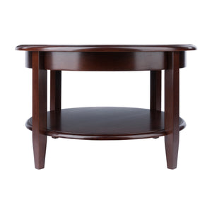 Winsome Wood Concord Round Coffee Table – Classic Walnut Finish, Ample Storage & Stylish Design For Any Décor Walnut Solid ,Composite Wood 94231-winsome-wood