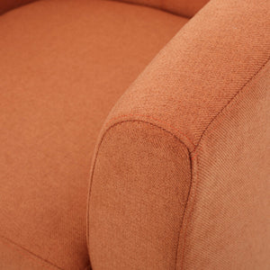 English Elm Christopher Knight Home® - PLAZA Club Chair with Plush Upholstery and Mid-Century Profile — Cozy, Stylish Accent Seat for Living Rooms Orange 31 L x 29.25 W x 26.25 H 46619.00FORG